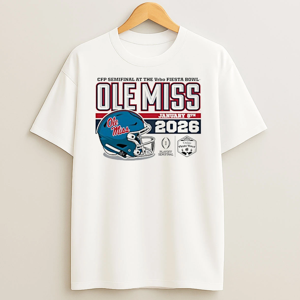 Ole Miss Rebels Cfp Semifinal Double Take 2026 Vrbo Fiesta Bowl T Shirt