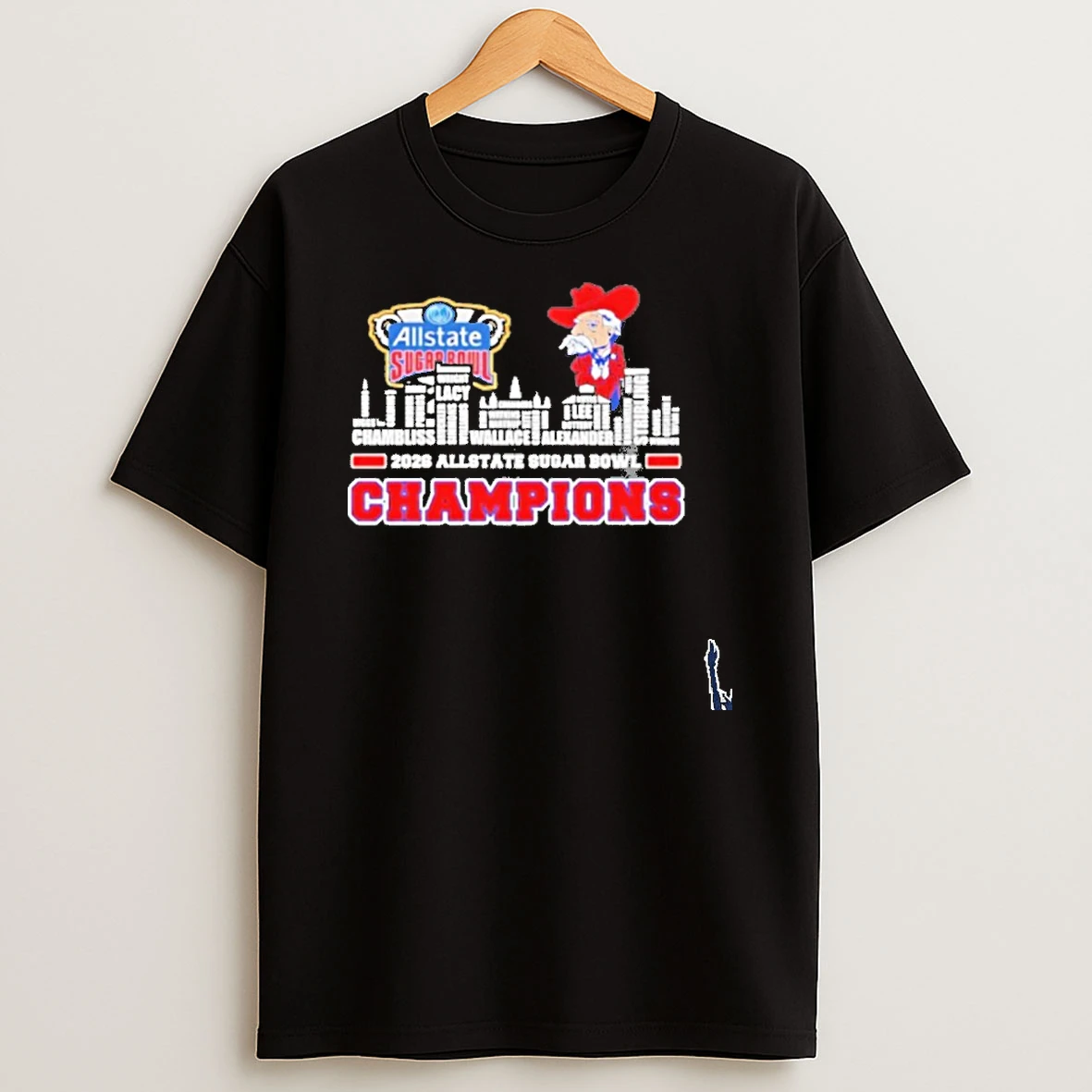 Ole Miss Rebels Name Of Legends Allstate Sugar Bowl Champions T Shirt