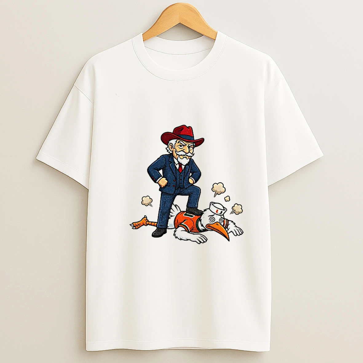 Ole Miss Rebels Beat Miami Hurricanes Football Mascot Cfp Semifinal T Shirt