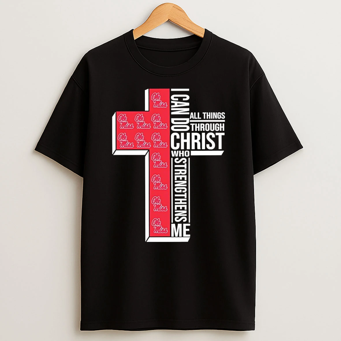 Ole Miss Rebels Womens Basketball I Can All Things Do Through Christ Who Strengthens Me T Shirt
