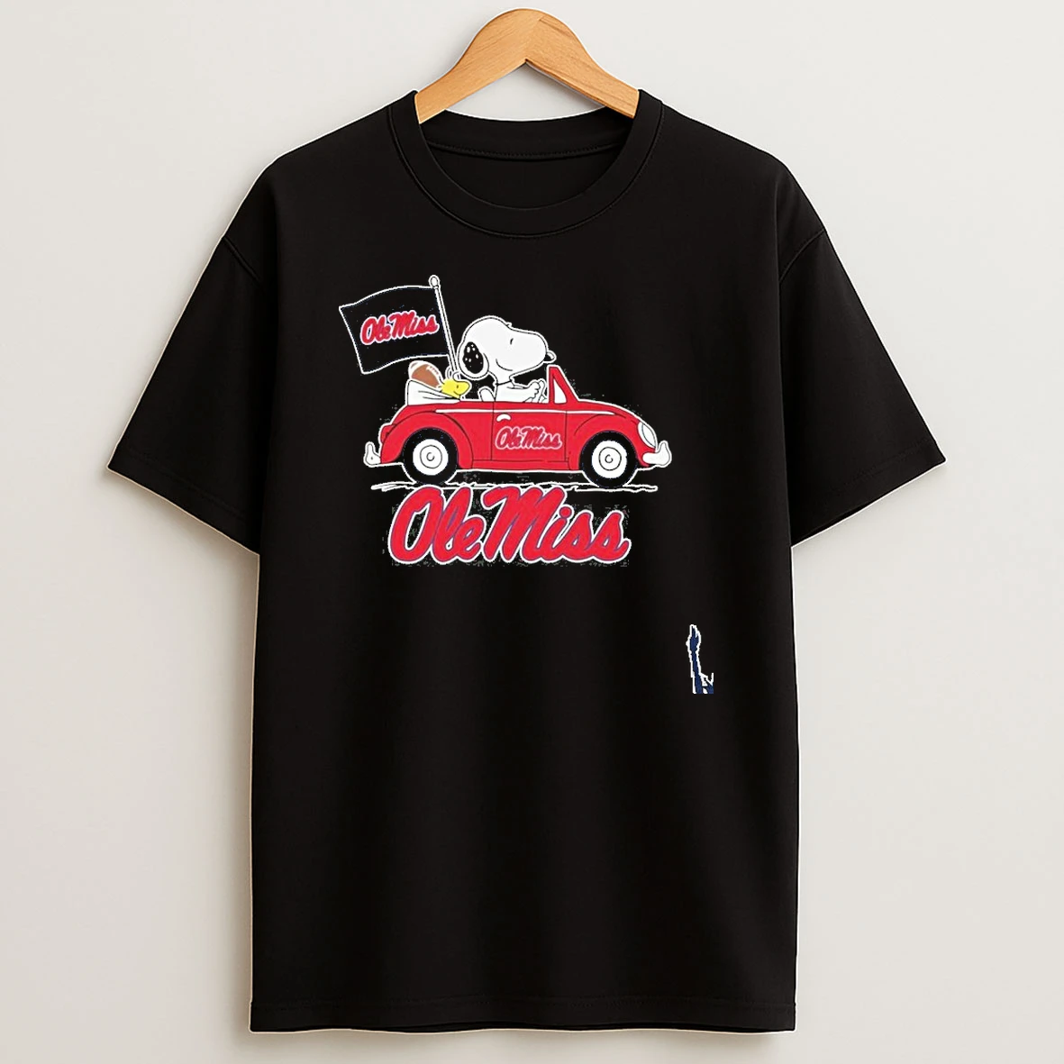 Ole Miss Snoopy Car T Shirt