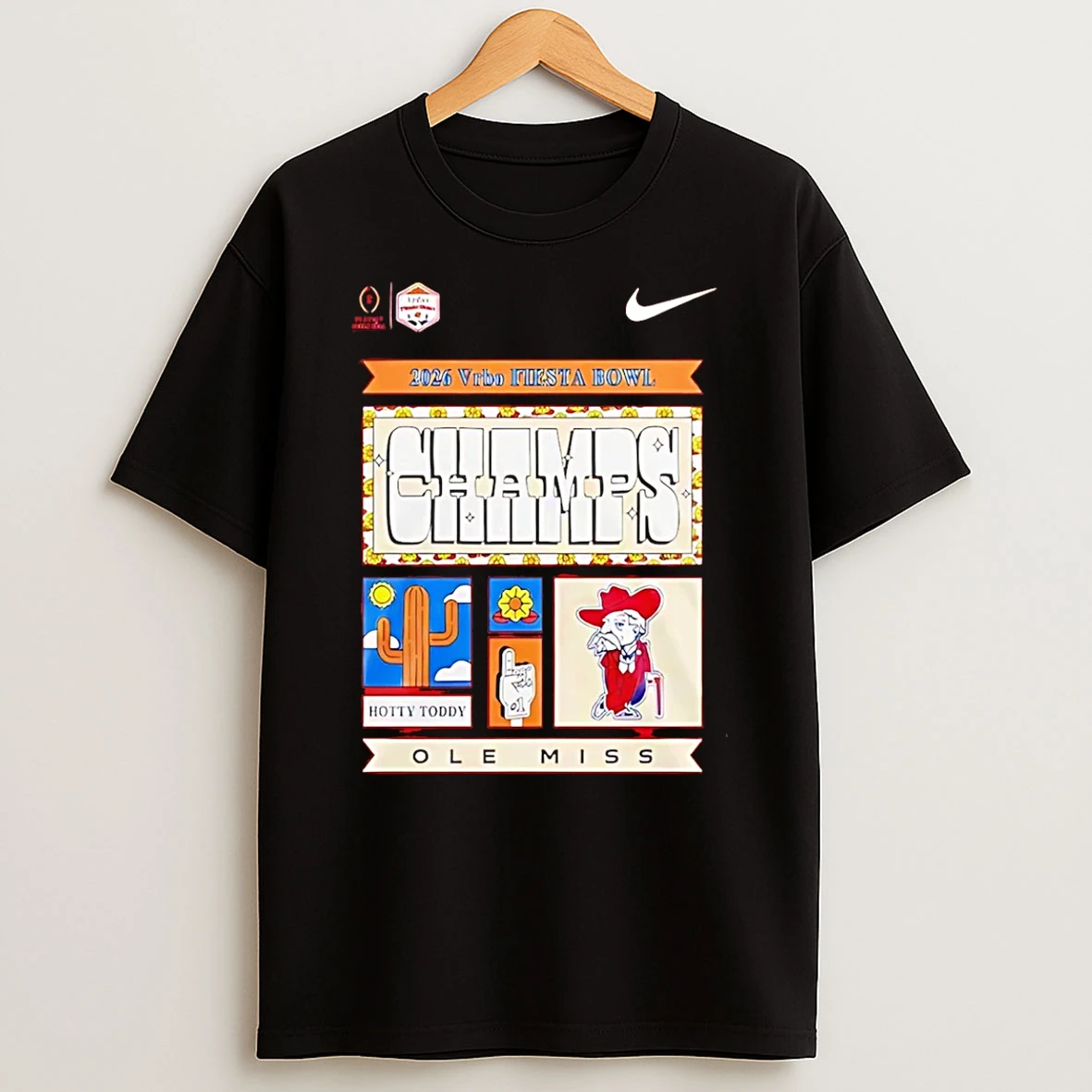 Ole Miss Vrbo Fiesta Bowl Champion 2026 T Shirt