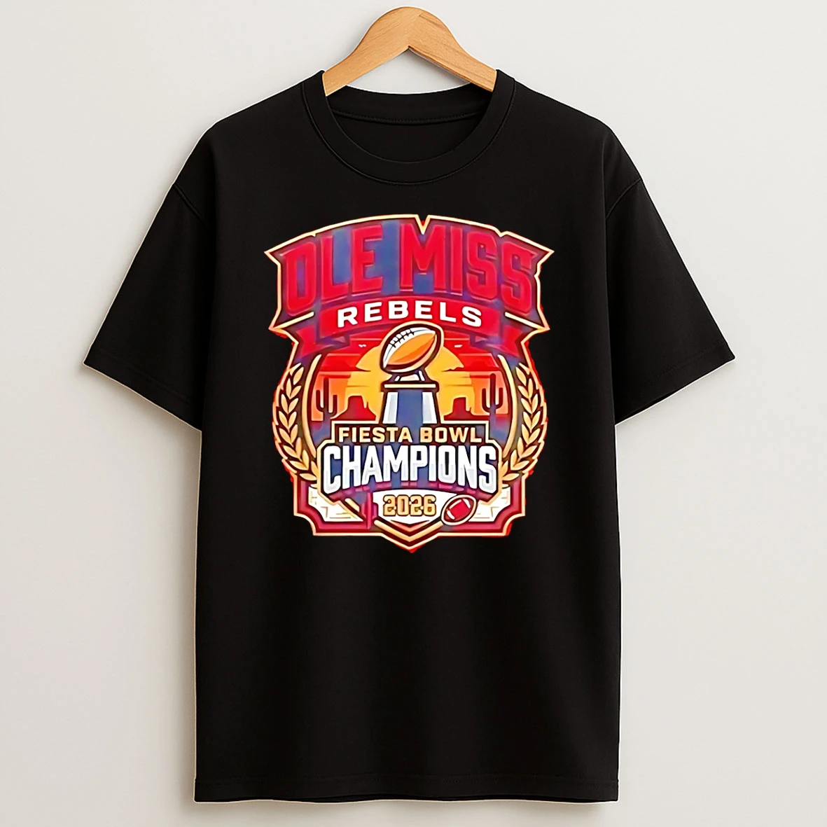 Ole Miss Vrbo Fiesta Bowl Champions 2026 Vintage T Shirt