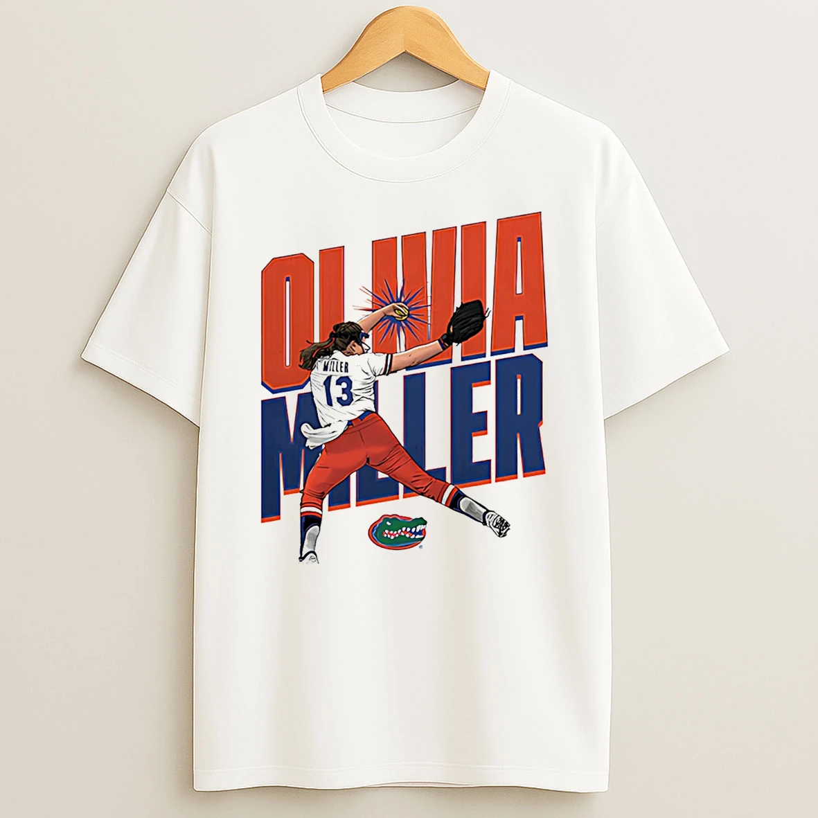 Olivia Miller Florida Softball Ncaa Caricature T Shirt