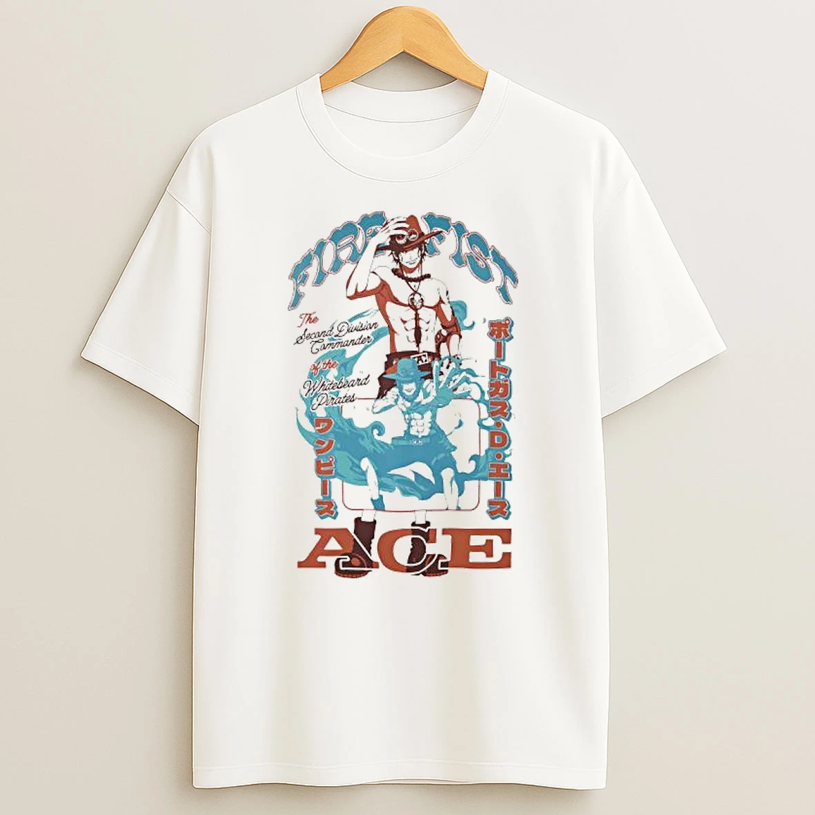 One Piece Portgas D Ace Fire Fist Tonal T Shirt