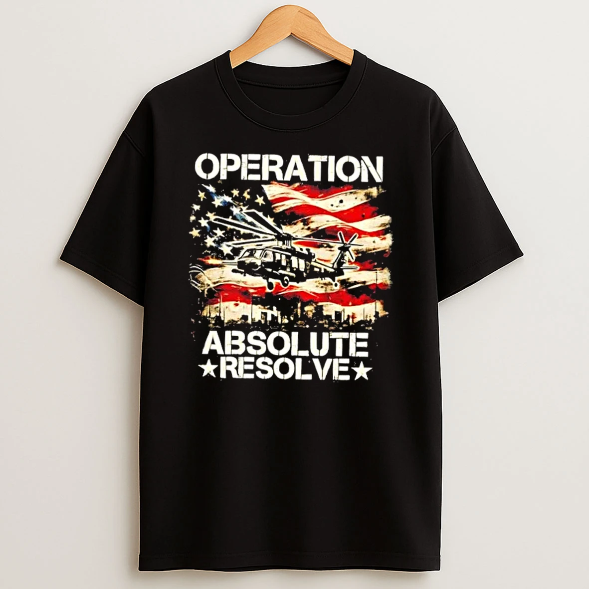 Operation Absolute Resolve Venezuela Mission Us Flag T Shirt