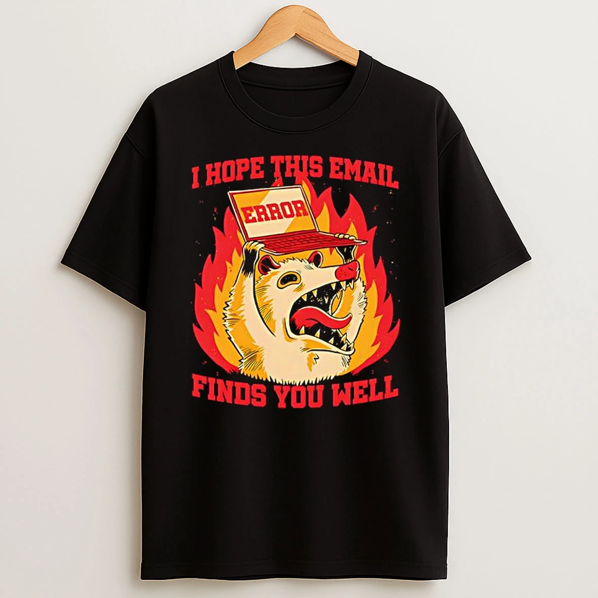 Opossum I Hope This Email Finds You Wel T Shirt