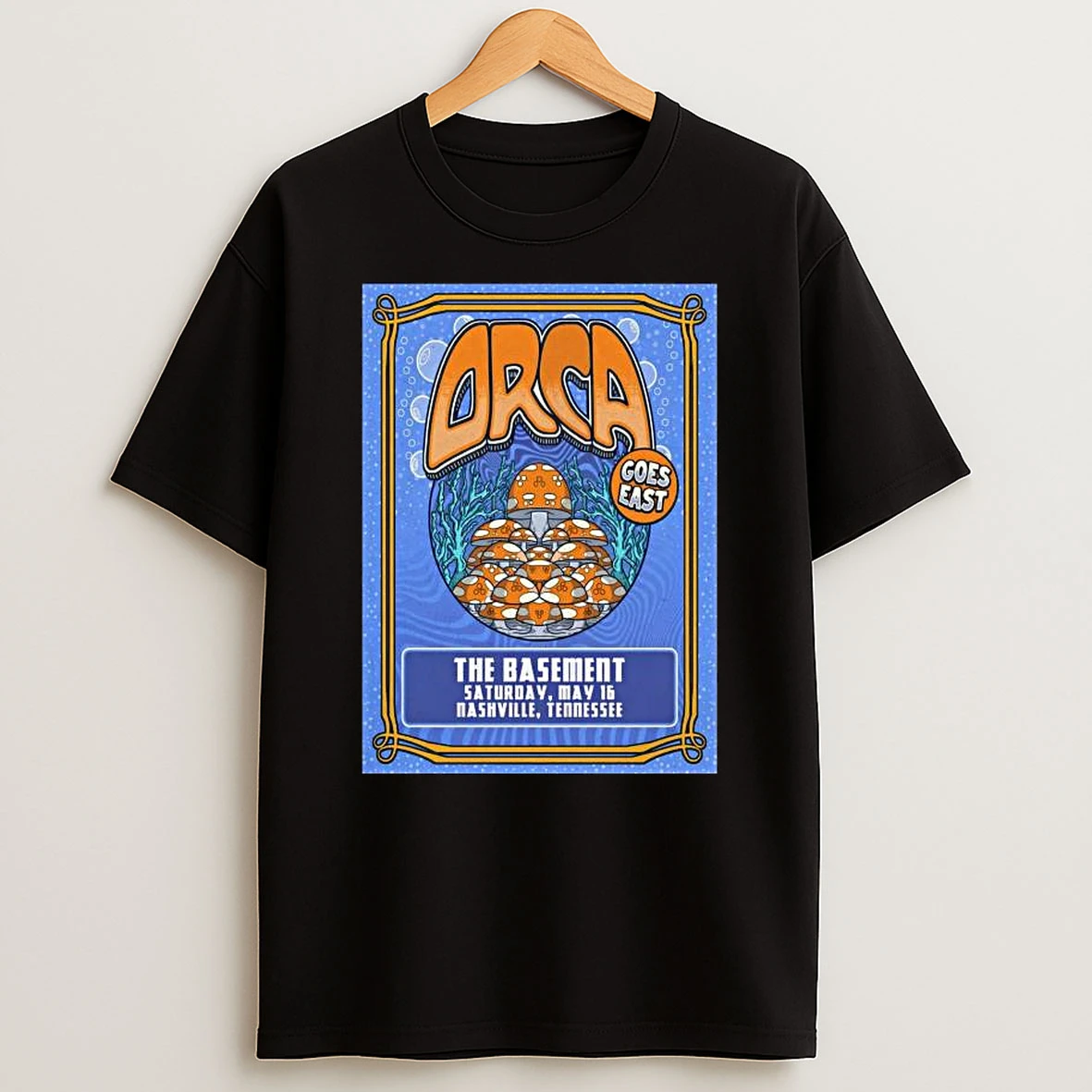 Orca May 16 2026 The Basement In Nashville Tn T Shirt