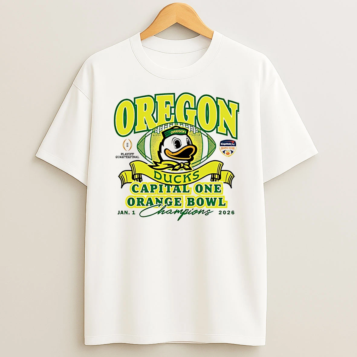 Oregon Ducks 2026 Capital One Orange Bowl Champs T Shirt