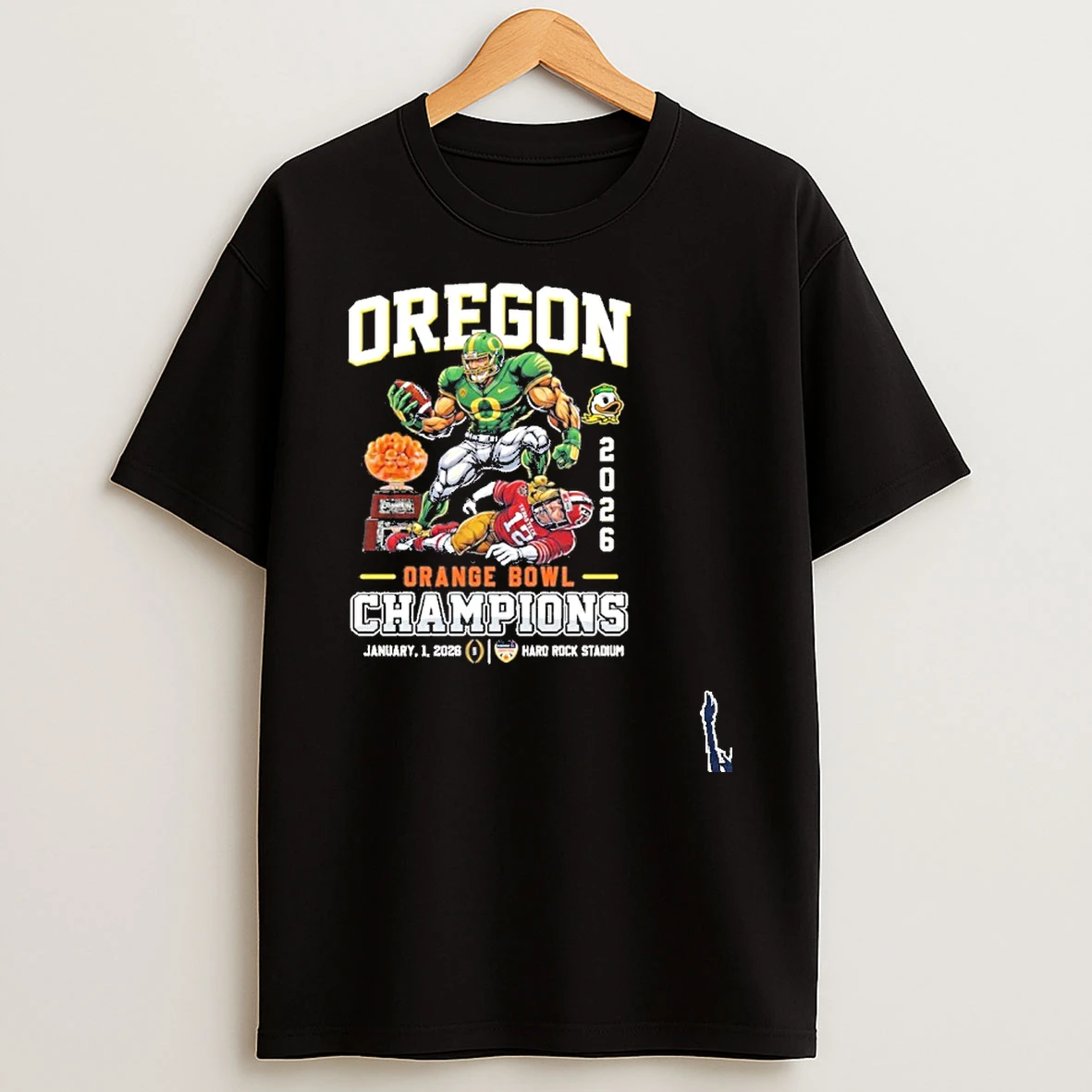 Oregon Ducks Beat Texas Tech Orange Bowl Champions T Shirt