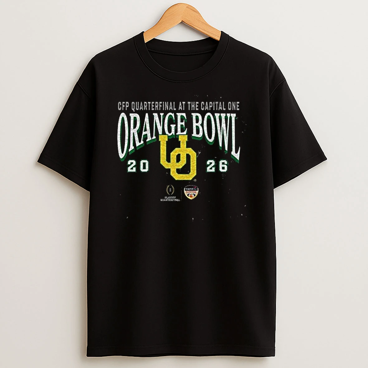 Oregon Ducks Cfp Quarterfinal At The Capital One Orange Bowl Game 2026 Acid Wash T Shirt