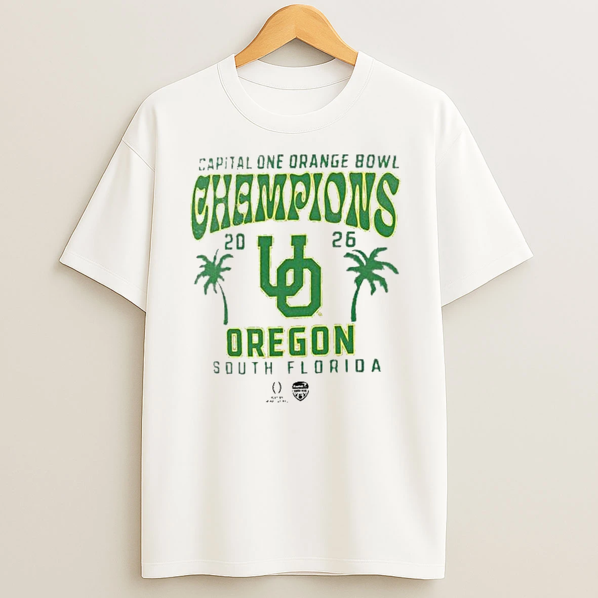 Oregon Ducks College Football Playoff 2026 Orange Bowl Champions Hometown Pride T Shirt