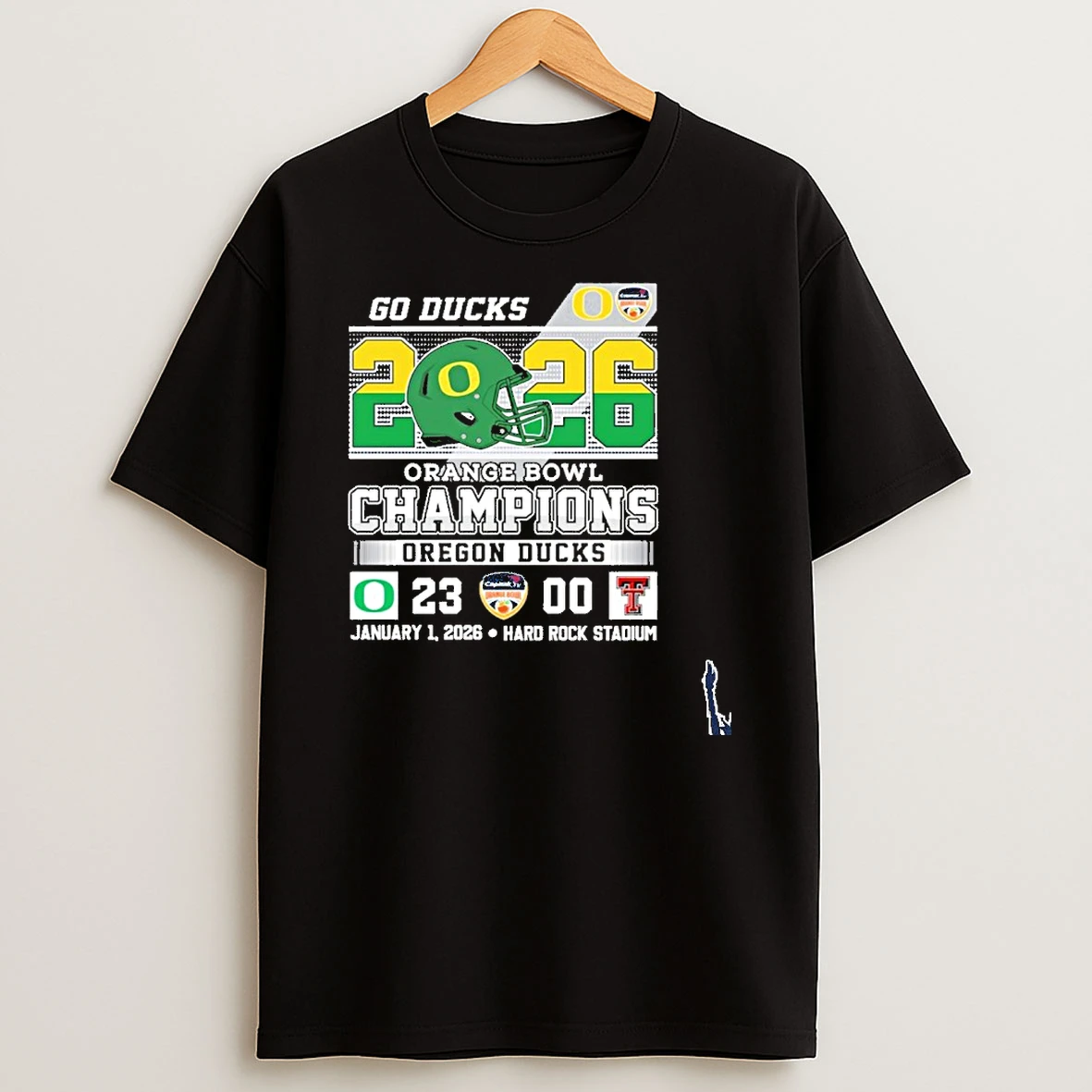 Oregon Ducks Orange Bowl Champions Score Go Ducks T Shirt