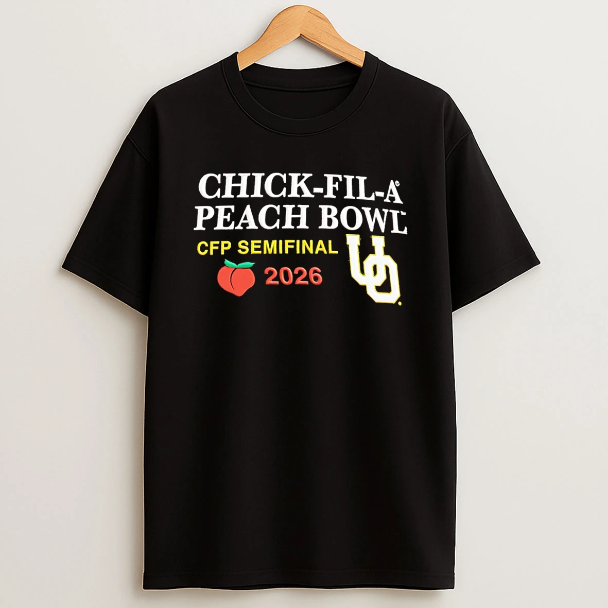 Oregon Ducks Peach Bowl 2026 T Shirt