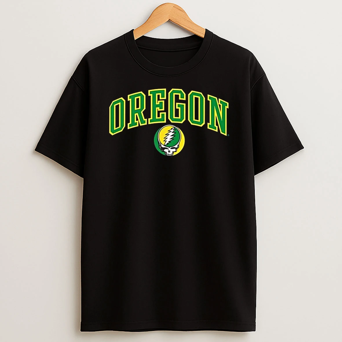 Oregon Ducks X Grateful Dead Arch Syf Logo T Shirt