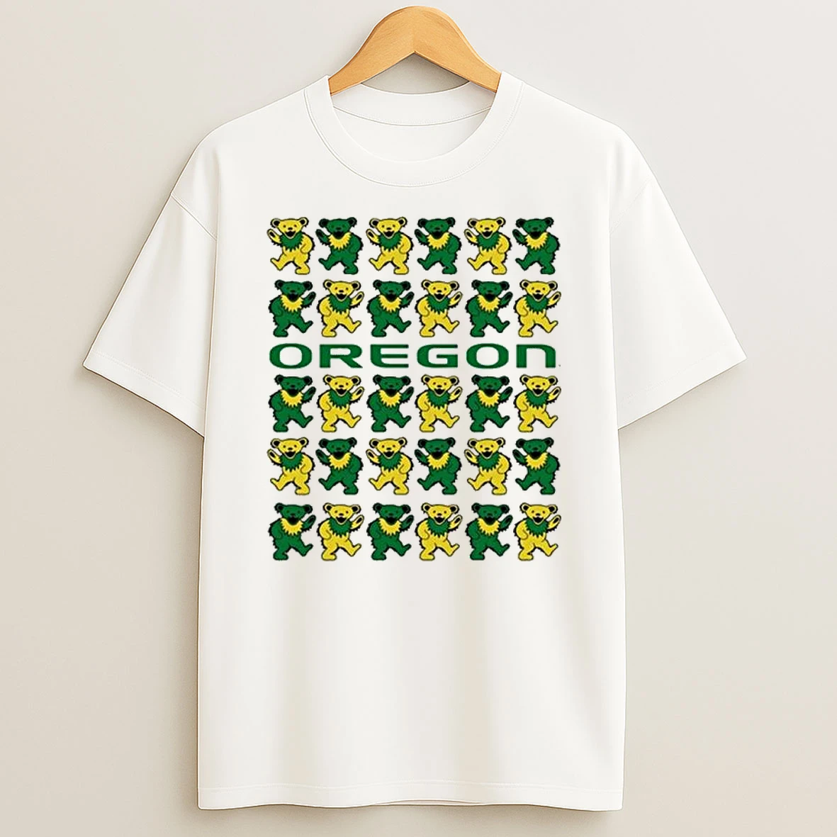 Oregon Ducks X Grateful Dead Stacked Bears T Shirt