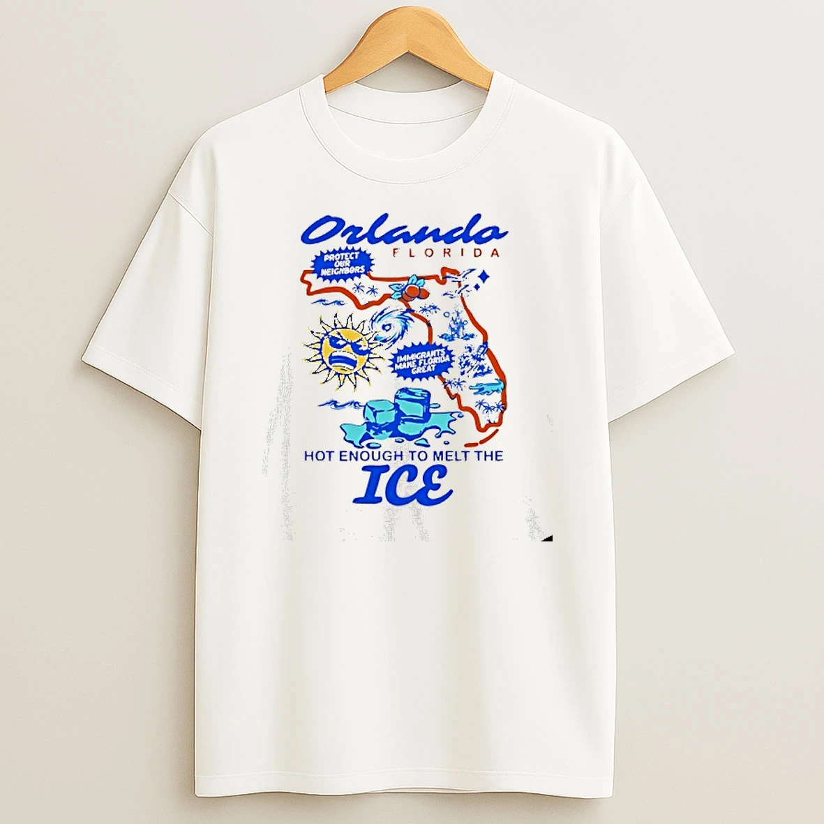 Orlando Florida Hot Enough To Melt The Ice T Shirt
