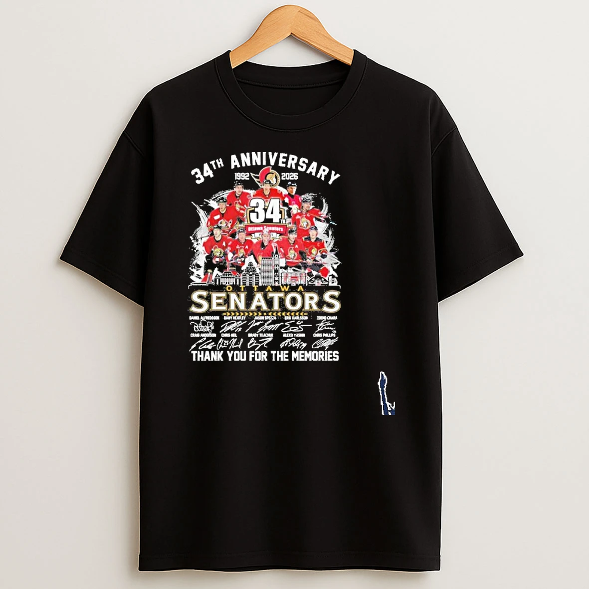 Ottawa Senators Team 34th Anniversary 1992 2026 T Shirt