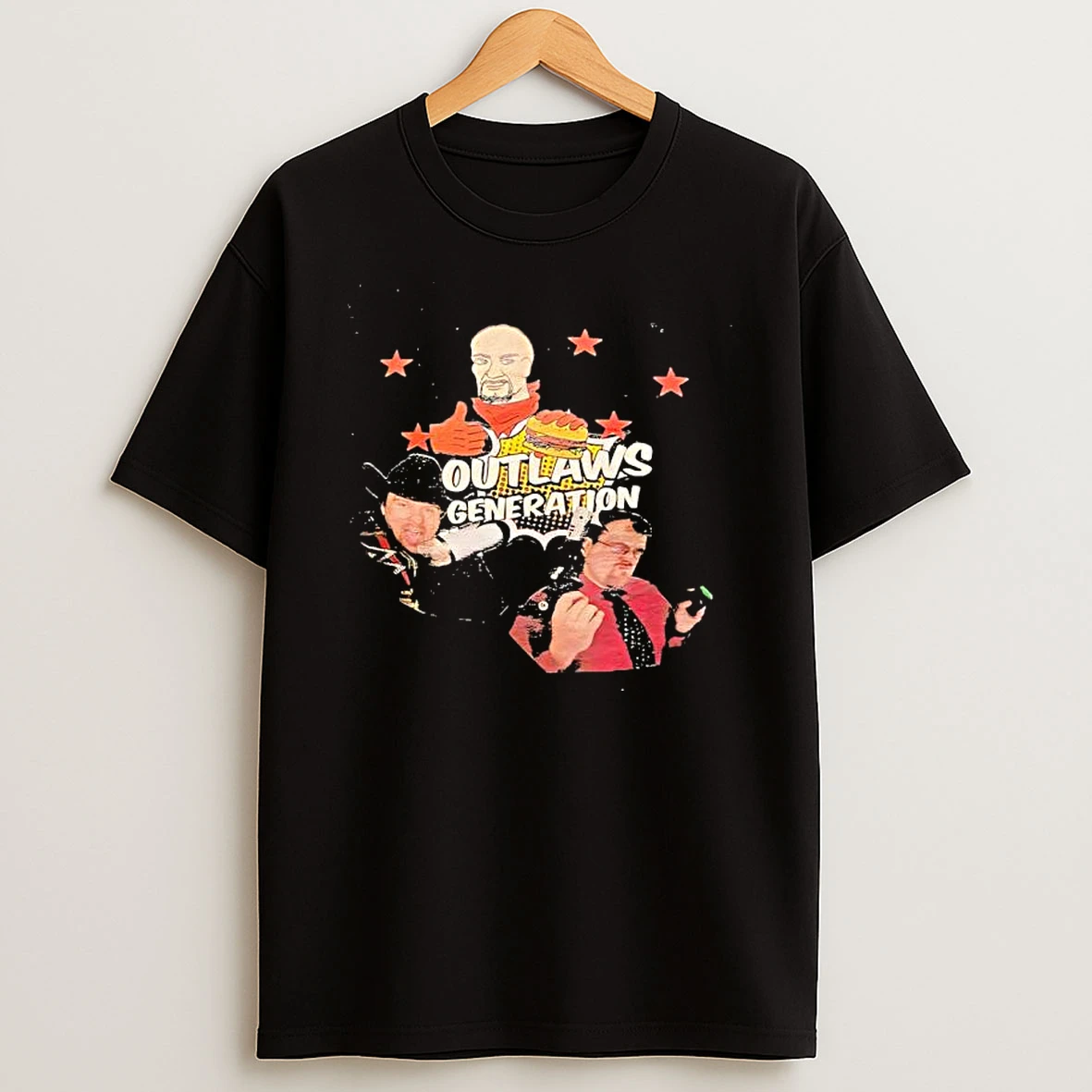 Outlaws Generation Professional Wrestlers Graphic T Shirt