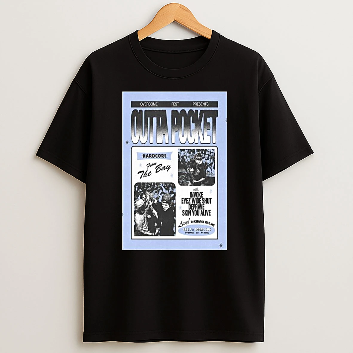 Outta Pocket Chapel Hill Nc February 7 2026 Concert T Shirt