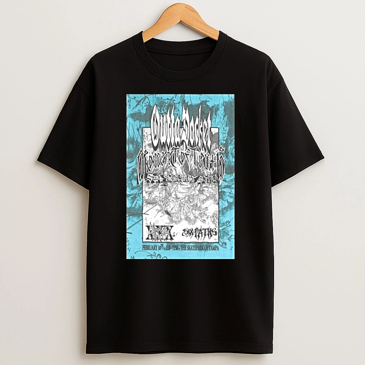 Outta Pocket The Skatepark Of Tampa February 10 2026 Concert T Shirt