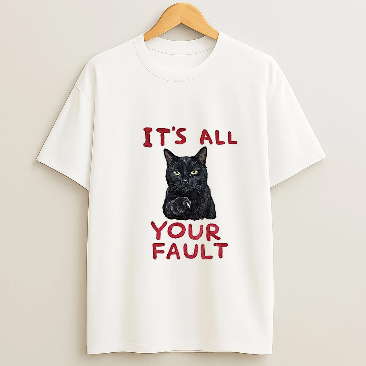 P8zhoi7g Cats Accusation Its All Your Fault T Shirt