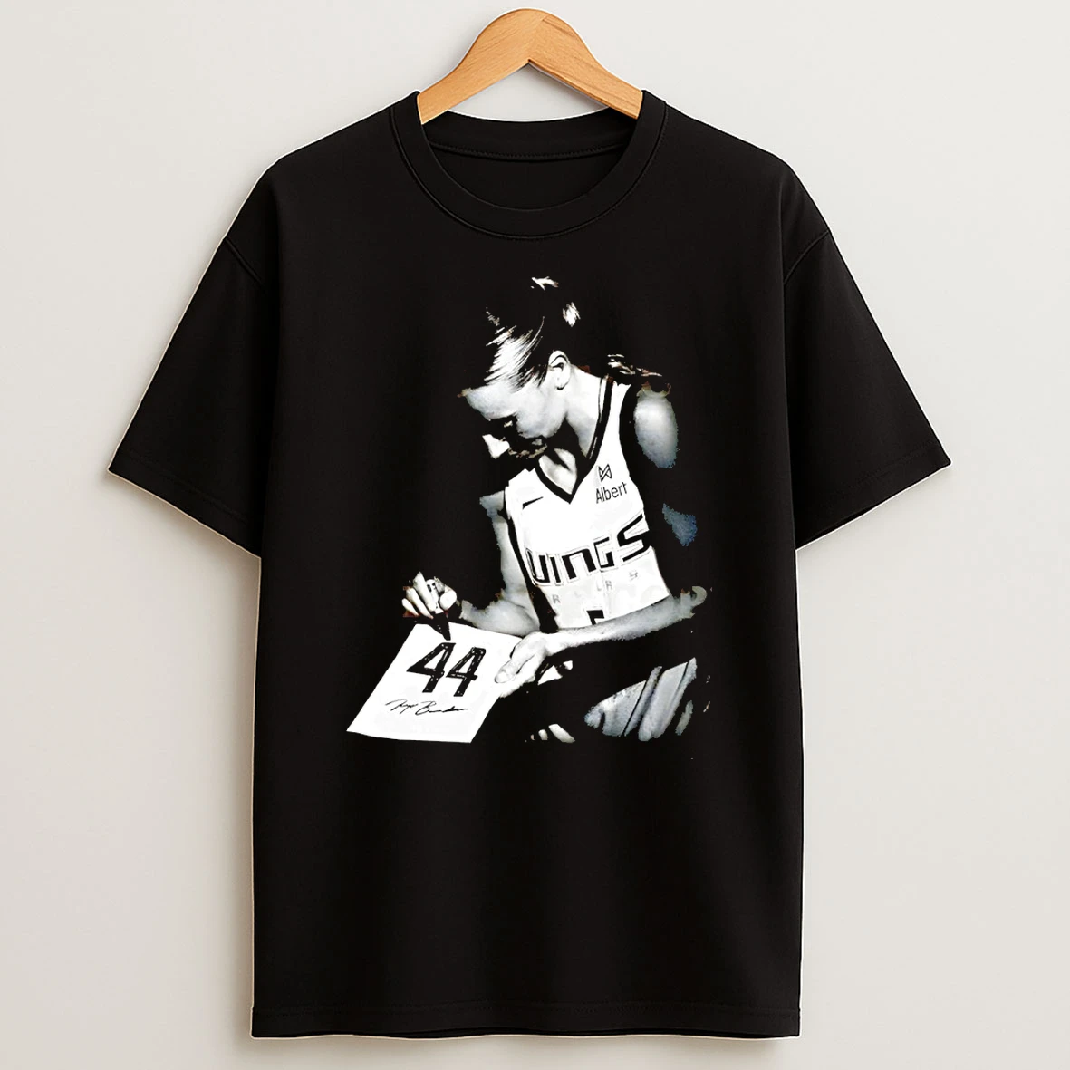 Paige Bueckers 44 Vintage Dallas Wings Woman Basketball Signature T Shirt