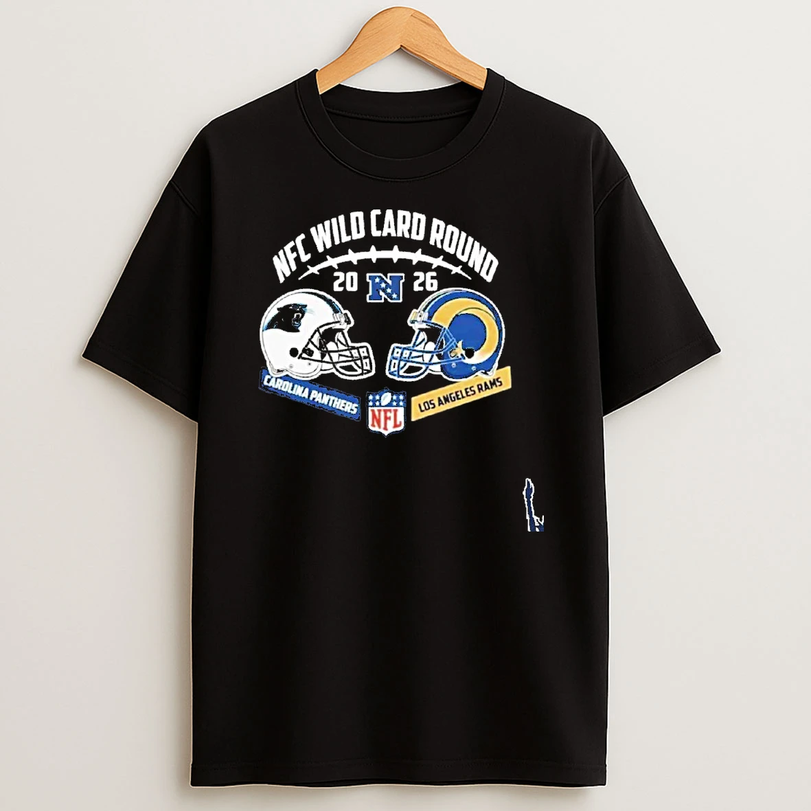 Panthers Vs Rams Nfc Wild Card Round Helmet Matchup T Shirt