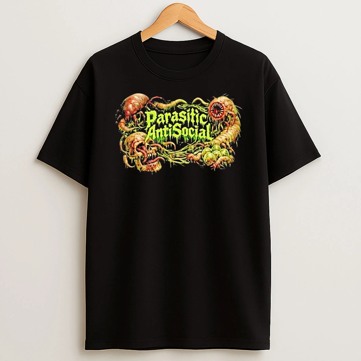 Parasitic Antisocial Graphic T Shirt