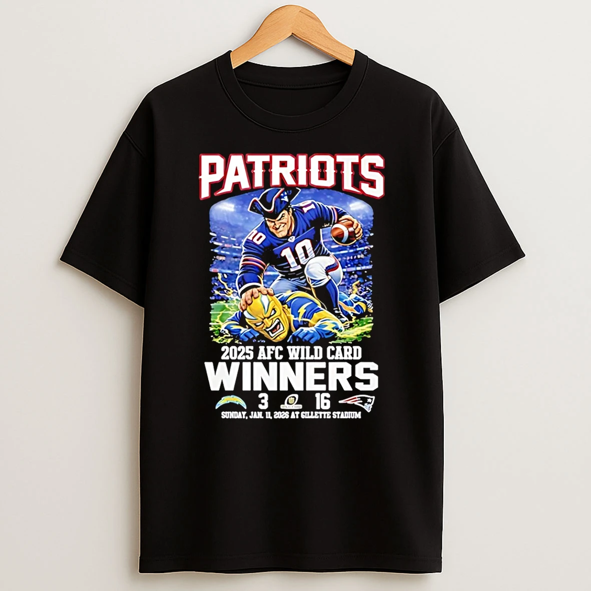 Patriots 2025 Afc Wild Card Winners T Shirt
