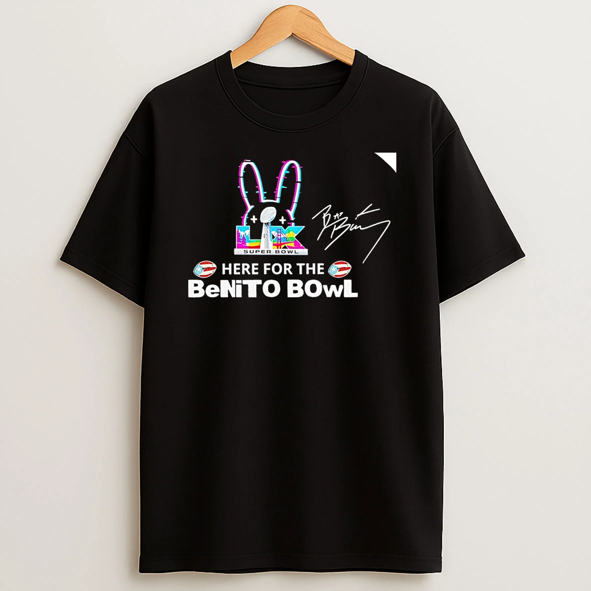 Patriots Bad Bunny Here For The Benito Bowl 2026 T Shirt
