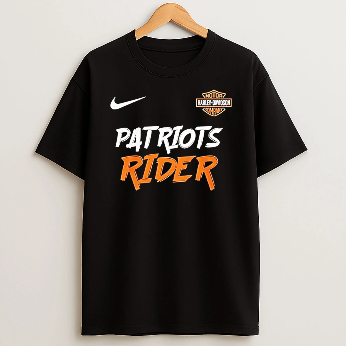 Patriots Rider X Harley Davidson T Shirt