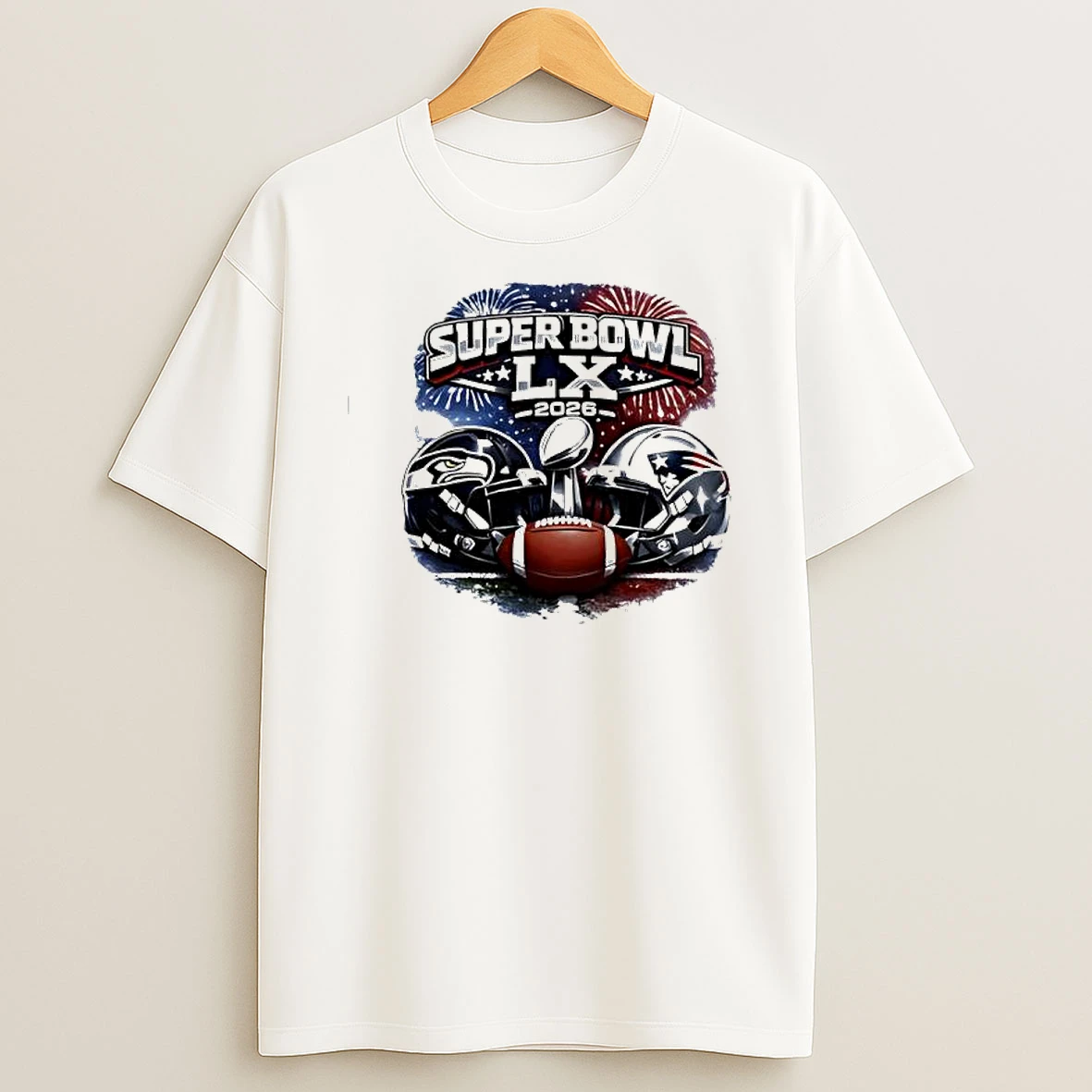 Patriots Vs Seahawks Sb Lx 2026 T Shirt