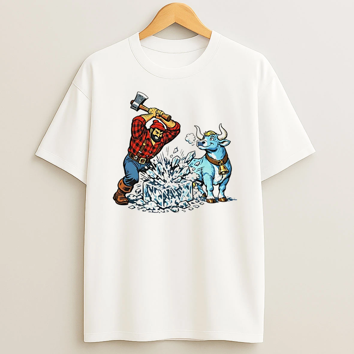 Paul Bunyan Minnesota Inspired Anti Ice Protest T Shirt