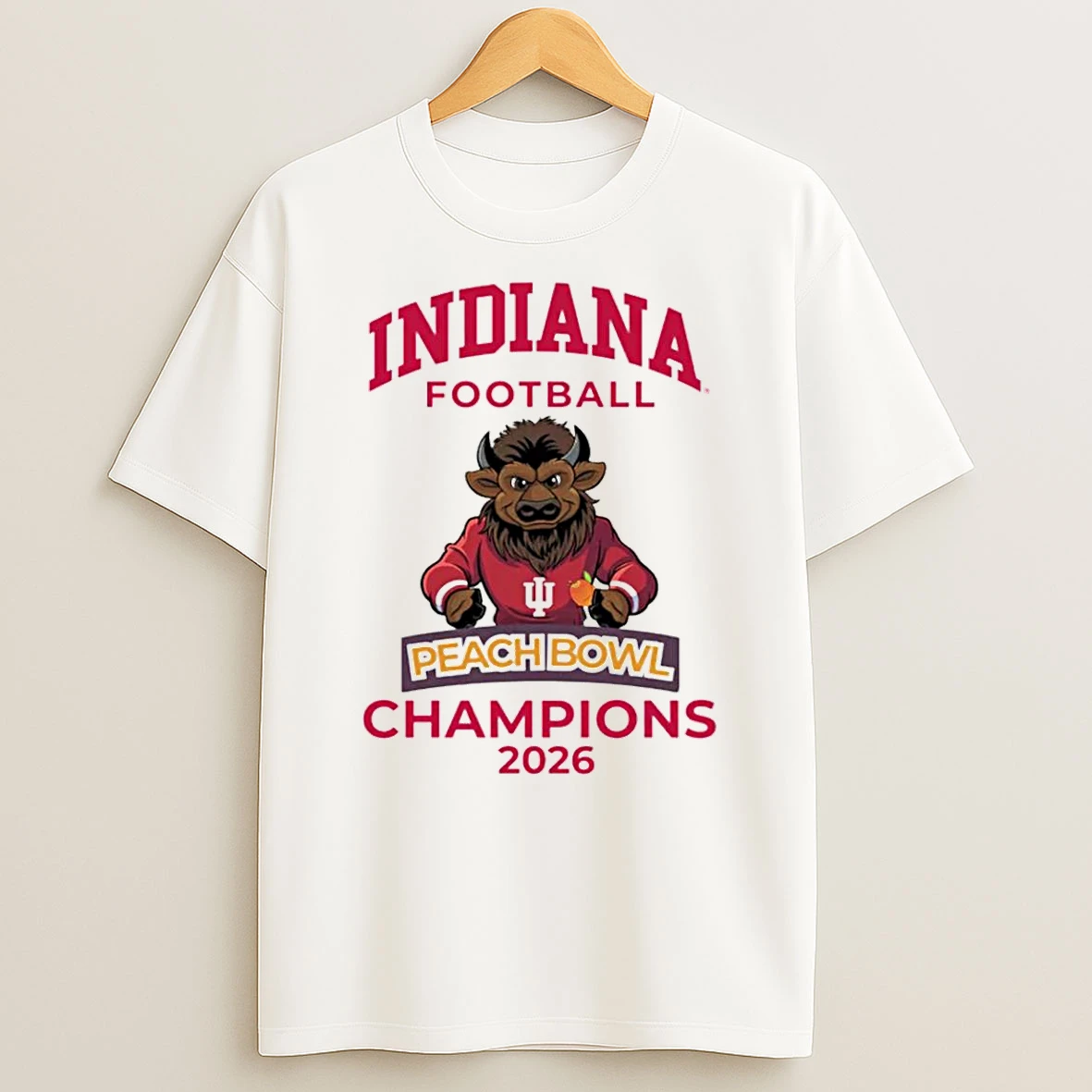 Peach Bowl Champions 2026 Indiana Football T Shirt