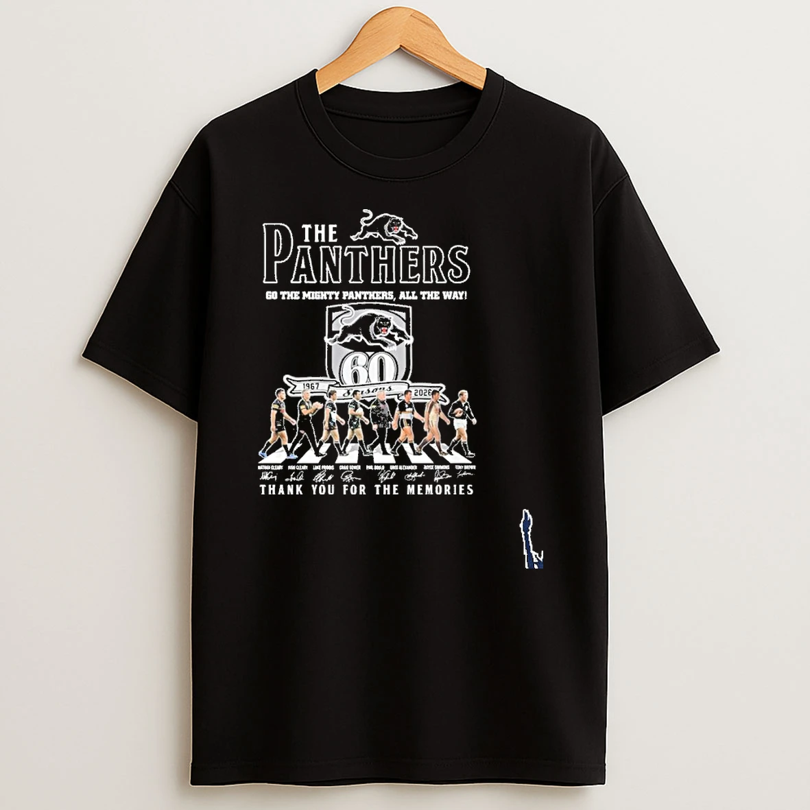 Penrith Panthers Abbey Road 60 Seasons 1967 2026 T Shirt