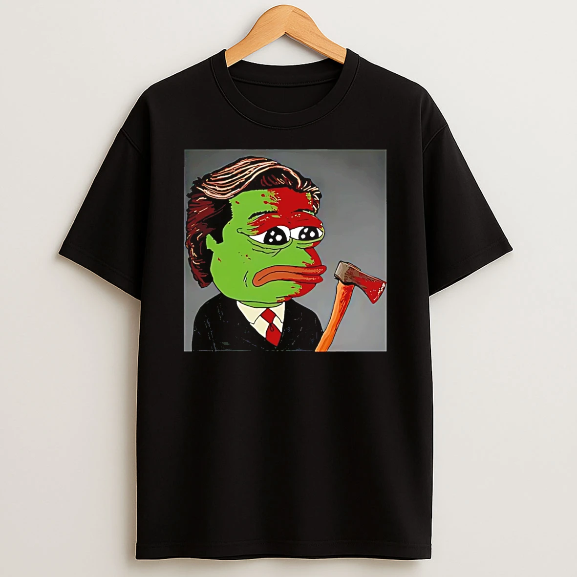 Pepe The Frog Patrick Bateman T Shirt