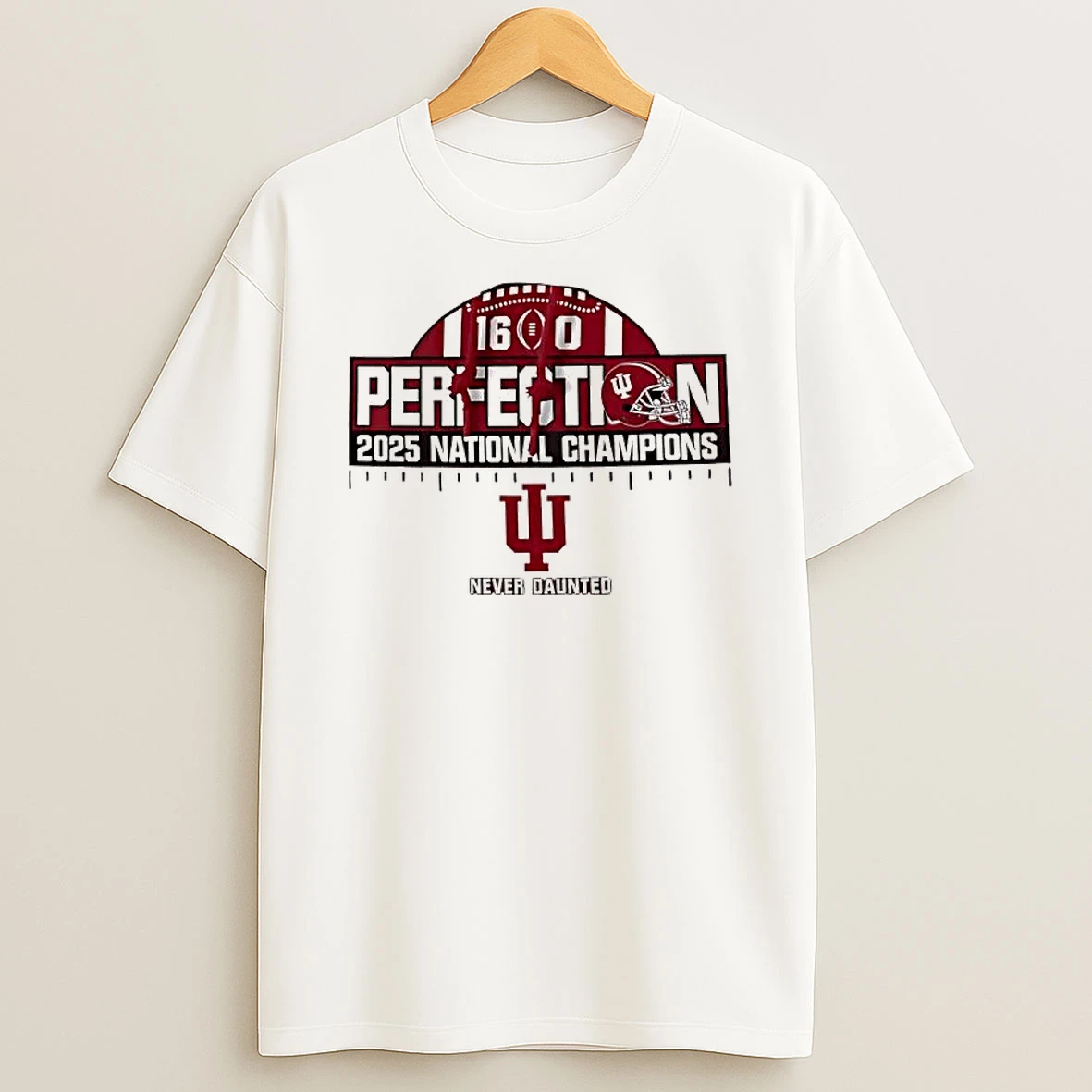 Perfection Hood 2025 National Champions Indiana Hoosiers T Shirt