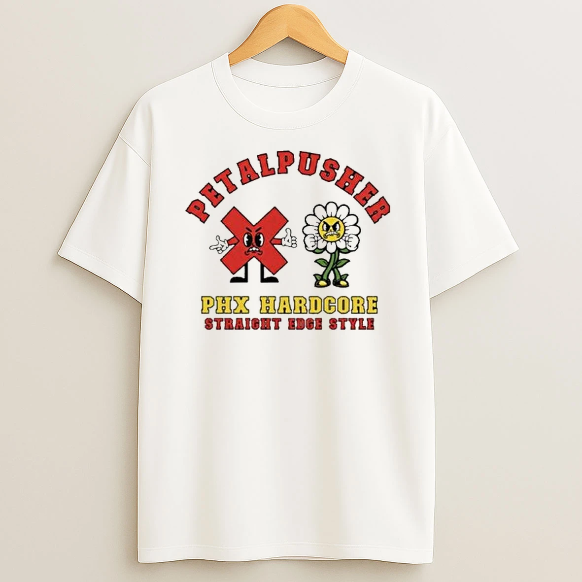 Petalpusher Phx Hardcore Straight Edge Style T Shirt