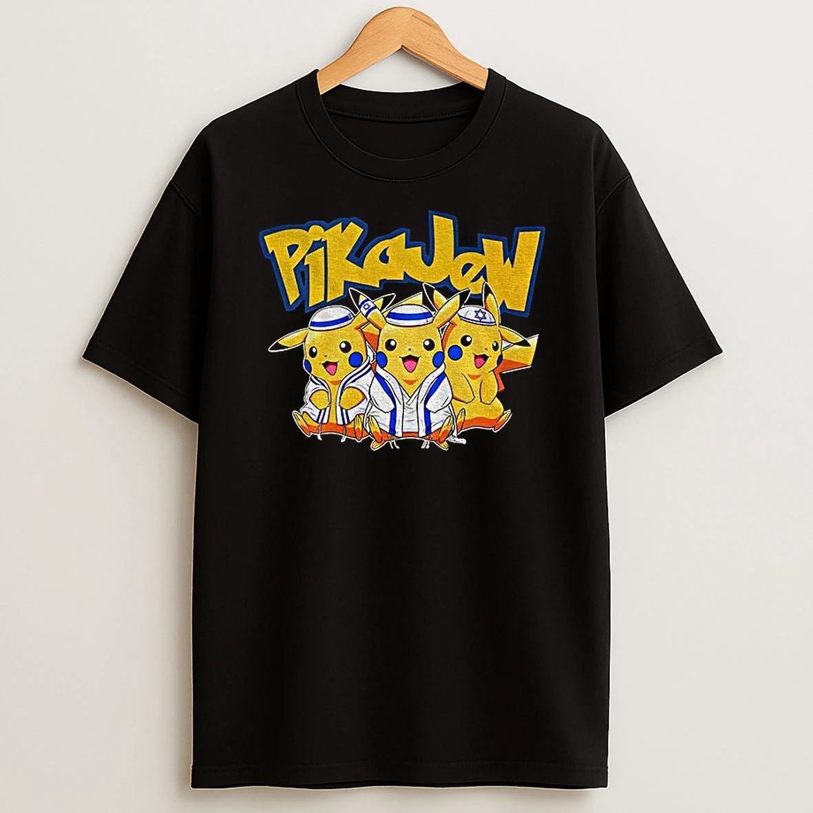 Pikajew Pikachu Jewish Pokemon T Shirt