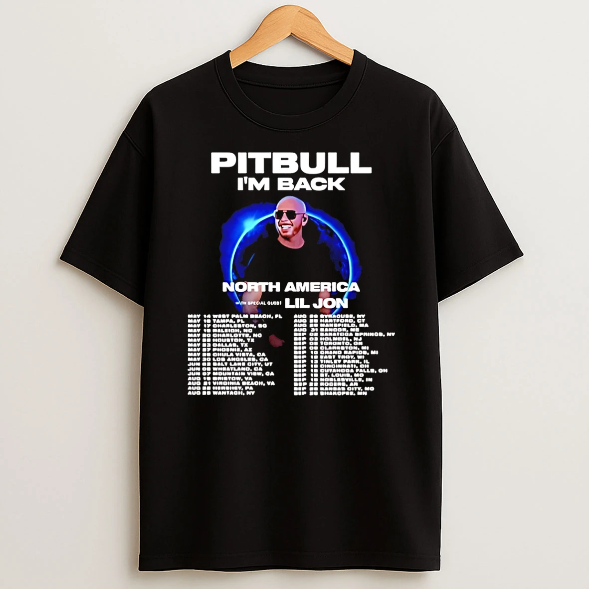 Pitbull Im Back North America Tour 2026 T Shirt