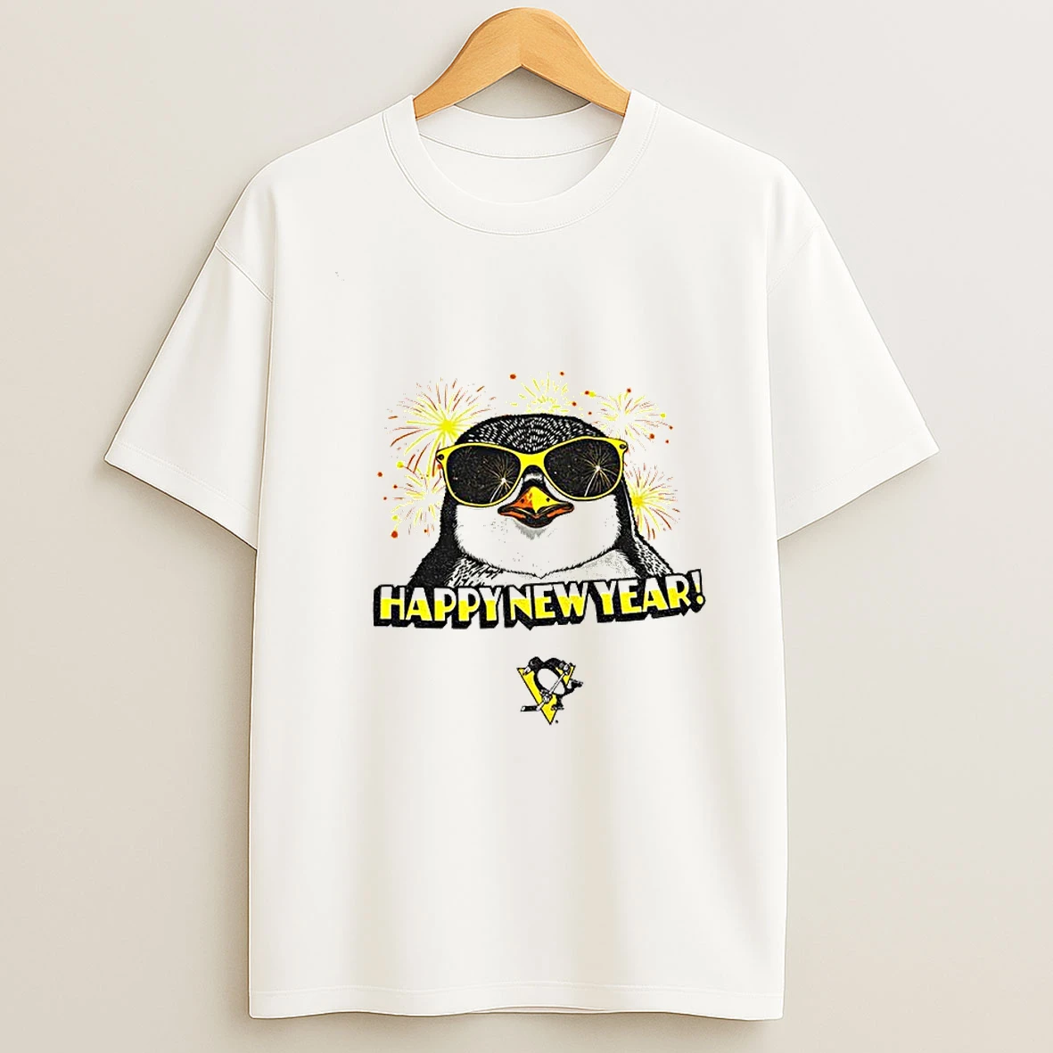 Pittsburgh Penguins Happy New Year T Shirt