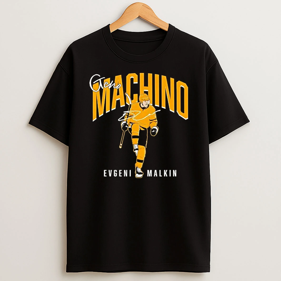 Pittsburgh Pirates Evgeni Malkin Geno Machino Signature T Shirt