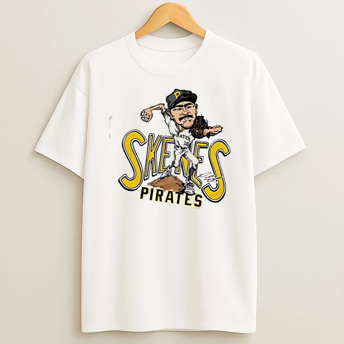 Pittsburgh Pirates Paul Skenes Baseball Caricature Signature T Shirt