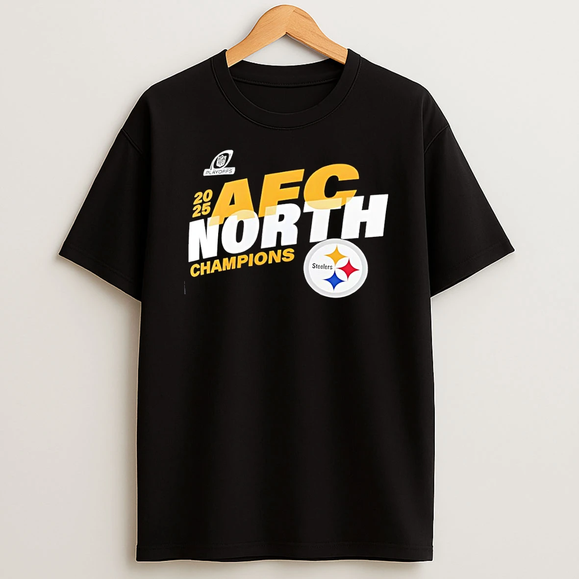 Pittsburgh Steelers 2025 Afc North Division Champions Football T Shirt