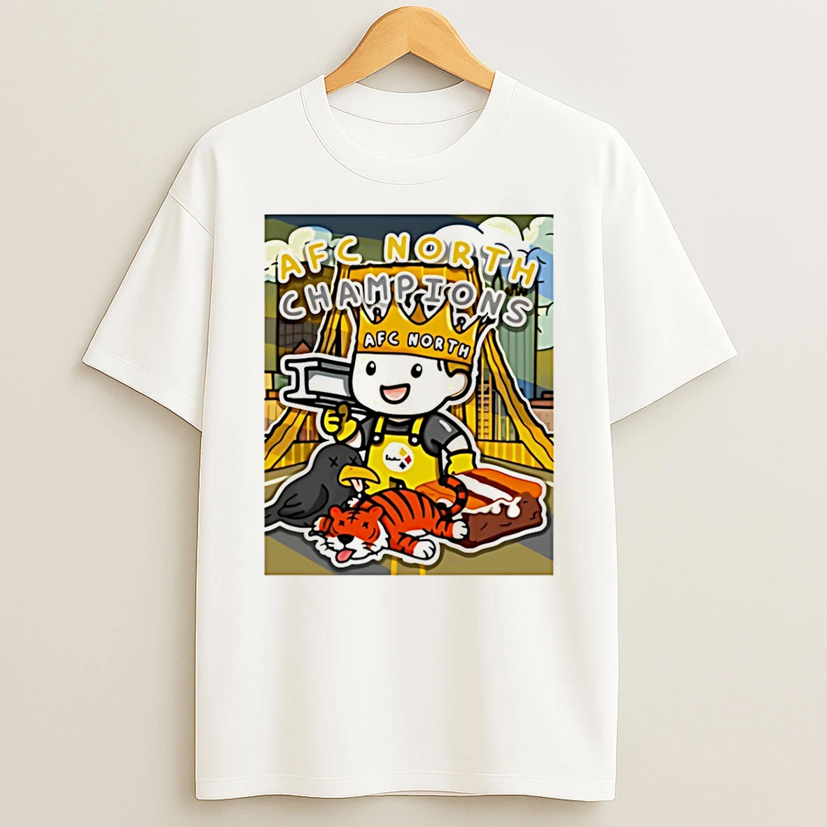 Pittsburgh Steelers 2025 Afc North Division Champions Paint T Shirt