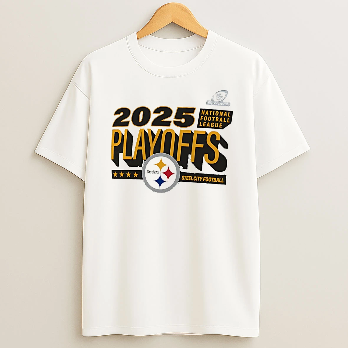 Pittsburgh Steelers 2025 Nfl Playoffs Football Steel City Football T Shirt
