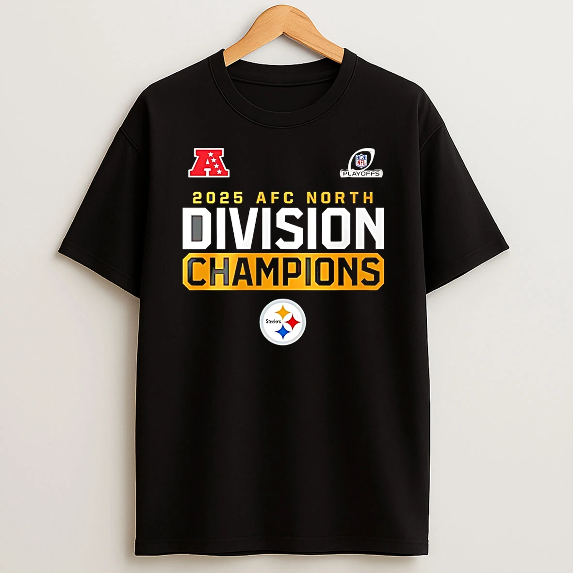 Pittsburgh Steelers Afc North Champions 2025 Cheers T Shirt