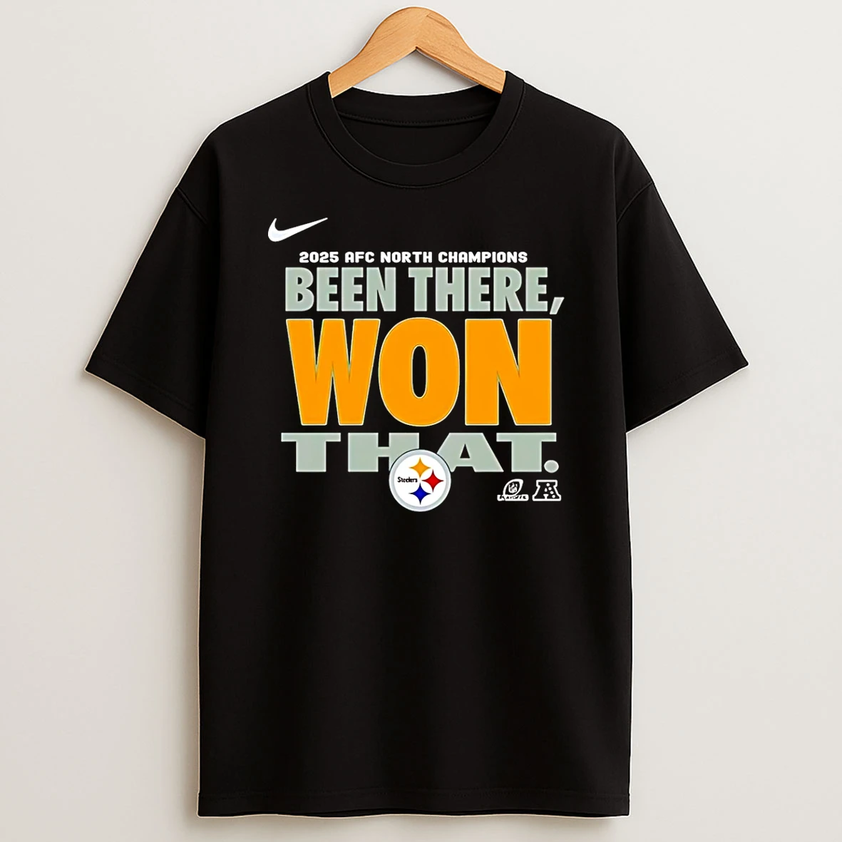 Pittsburgh Steelers Afc North Division Champions 2025 Been There Won That T Shirt