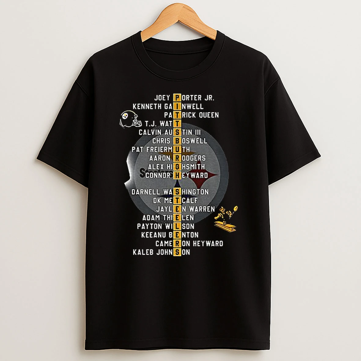 Pittsburgh Steelers Football Afc North Champions 2025 Joe Porter Jr Kenneth Gainwell Patrick Queen T Shirt